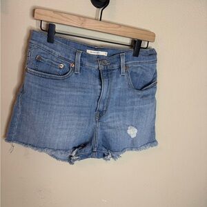 Levi’s High Rise Denim Cutoff Shorts Size 30